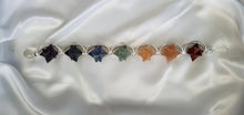 Load image into Gallery viewer, 7 CHAKRA SPINNING MERKABA HEALING CHRYSTAL WAND.