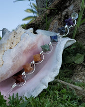 Load image into Gallery viewer, 7 CHAKRA SPINNING MERKABA HEALING CHRYSTAL WAND.