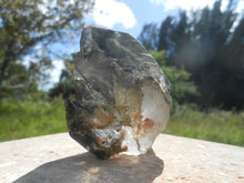 Load image into Gallery viewer, BLACK GHOST CRYSTAL SKELETAL POINT - 155g SPECIMEN.